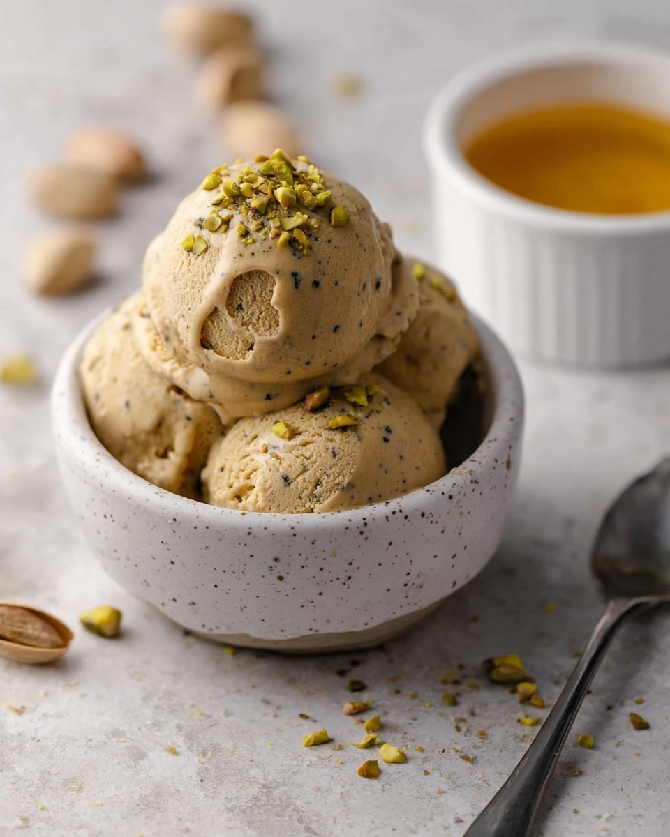 Homemade Pistachio Ice Cream Recipe - Recipe Image