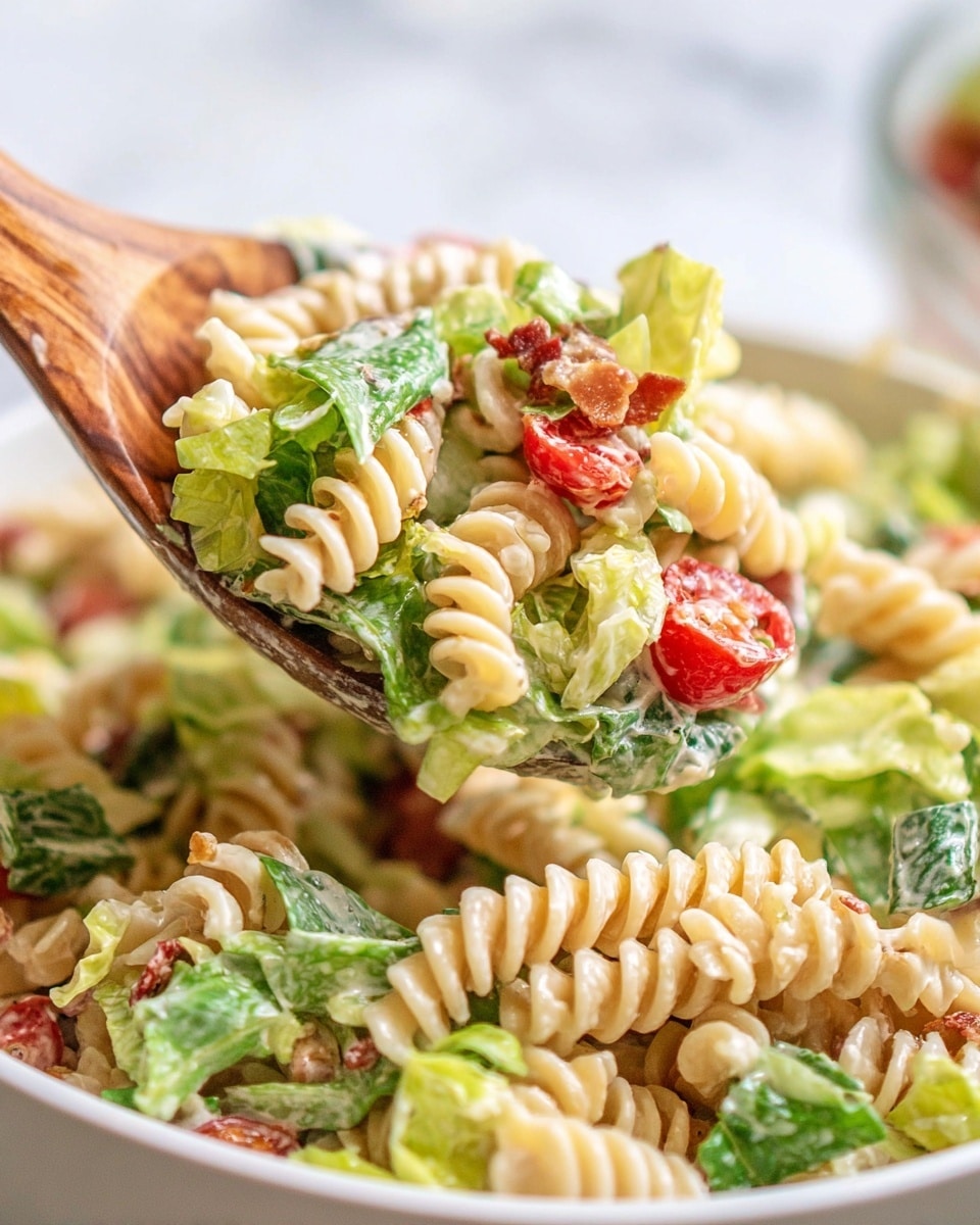 BLT Pasta Salad Recipe - Recipe Image