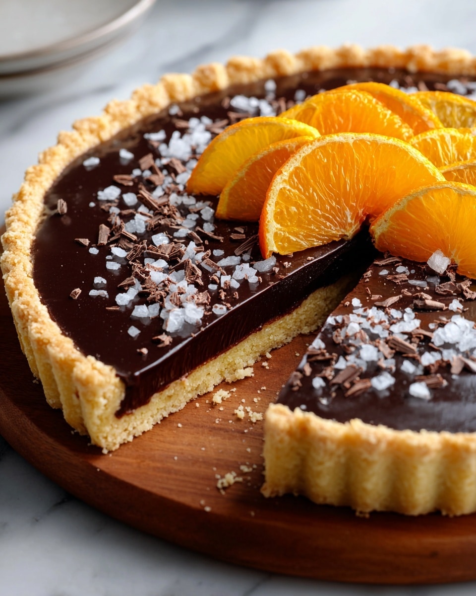 Dark Chocolate Orange Tart Recipe - Recipe Image
