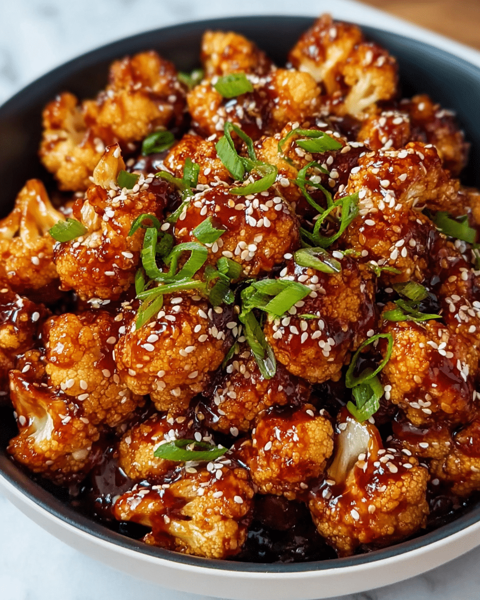Sticky Sesame Cauliflower: The Ultimate Crispy, Sweet, and Savory Recipe - Recipe Image
