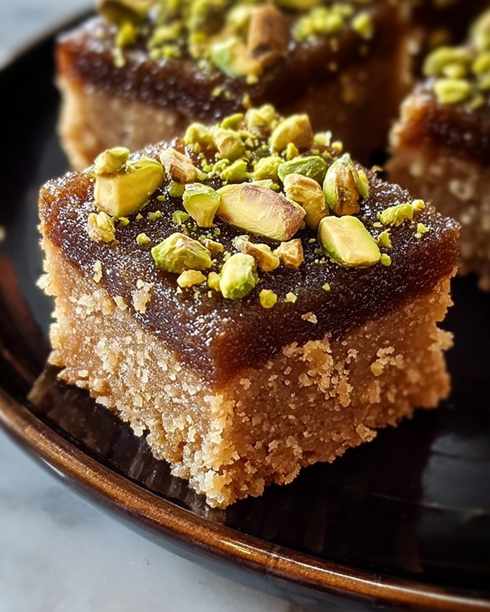 Brown Butter and Honey Pistachio Cookie Bars Recipe - Recipe Image