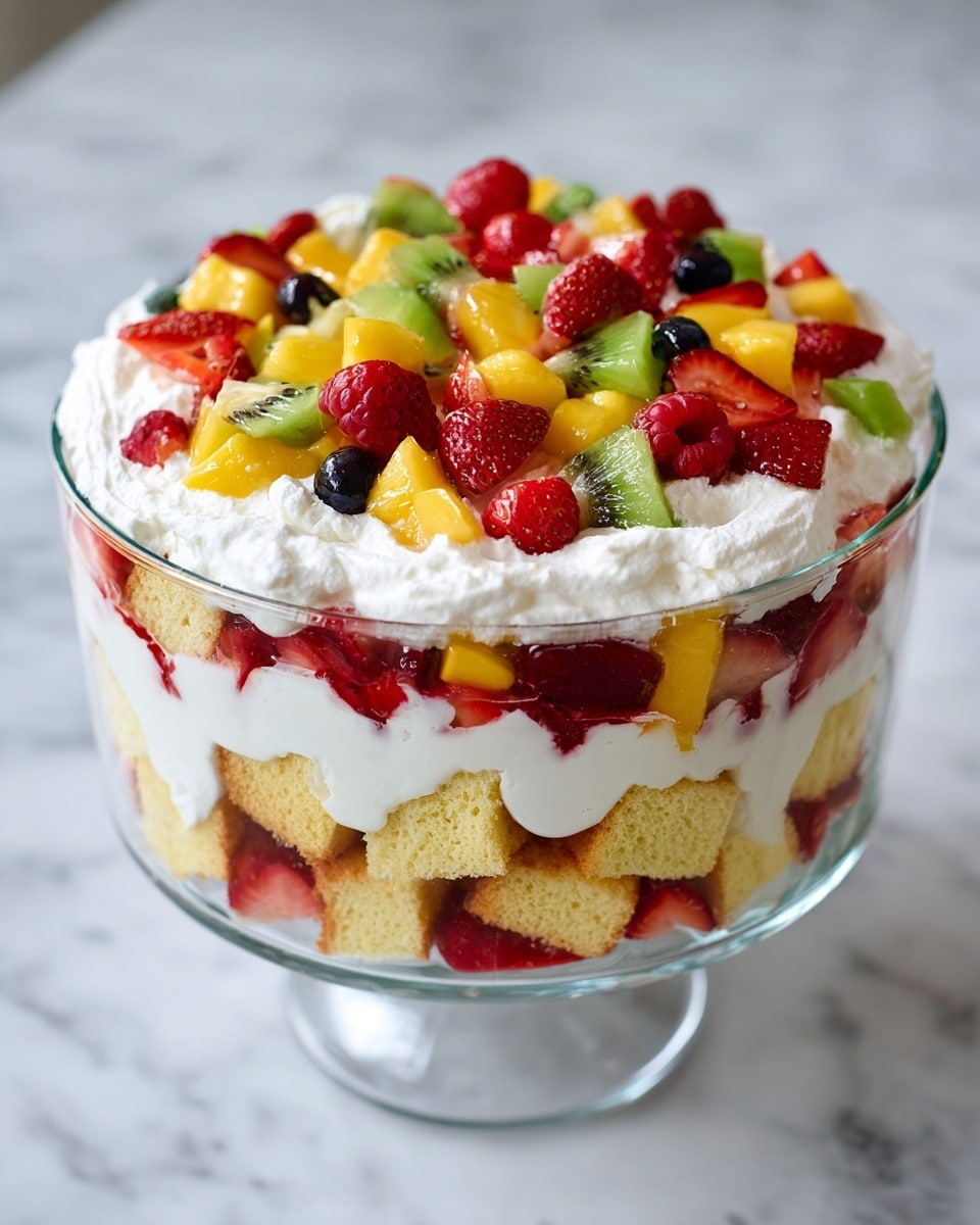 No Bake Cheesecake Fruit Salad Recipe - Recipe Image