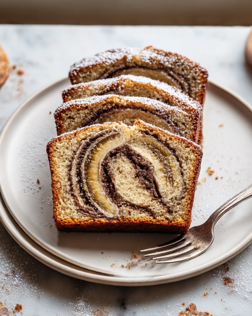 Easy Classic Cinnamon Swirl Banana Bread Recipe - Recipe Image