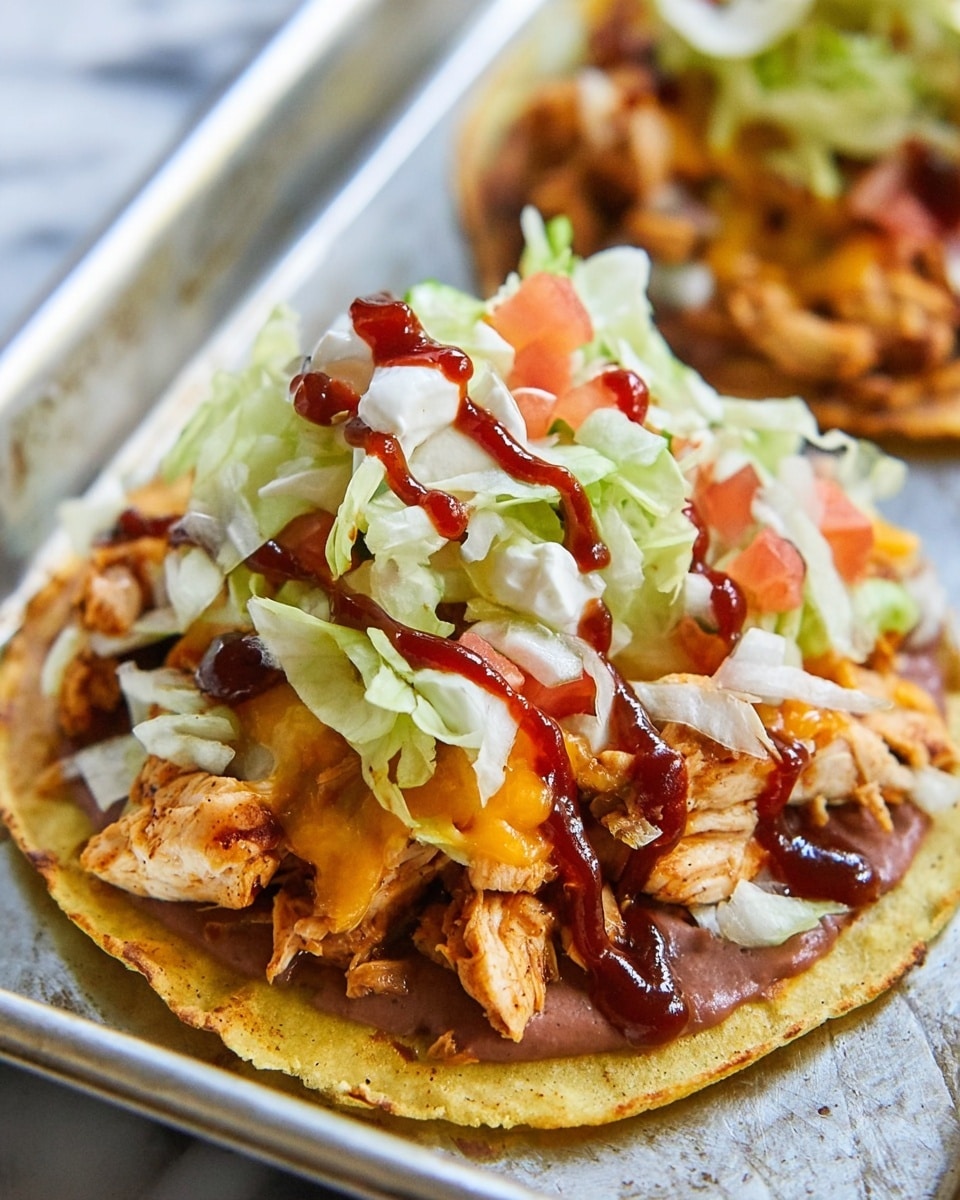 BBQ Chicken Tostadas Recipe - Recipe Image