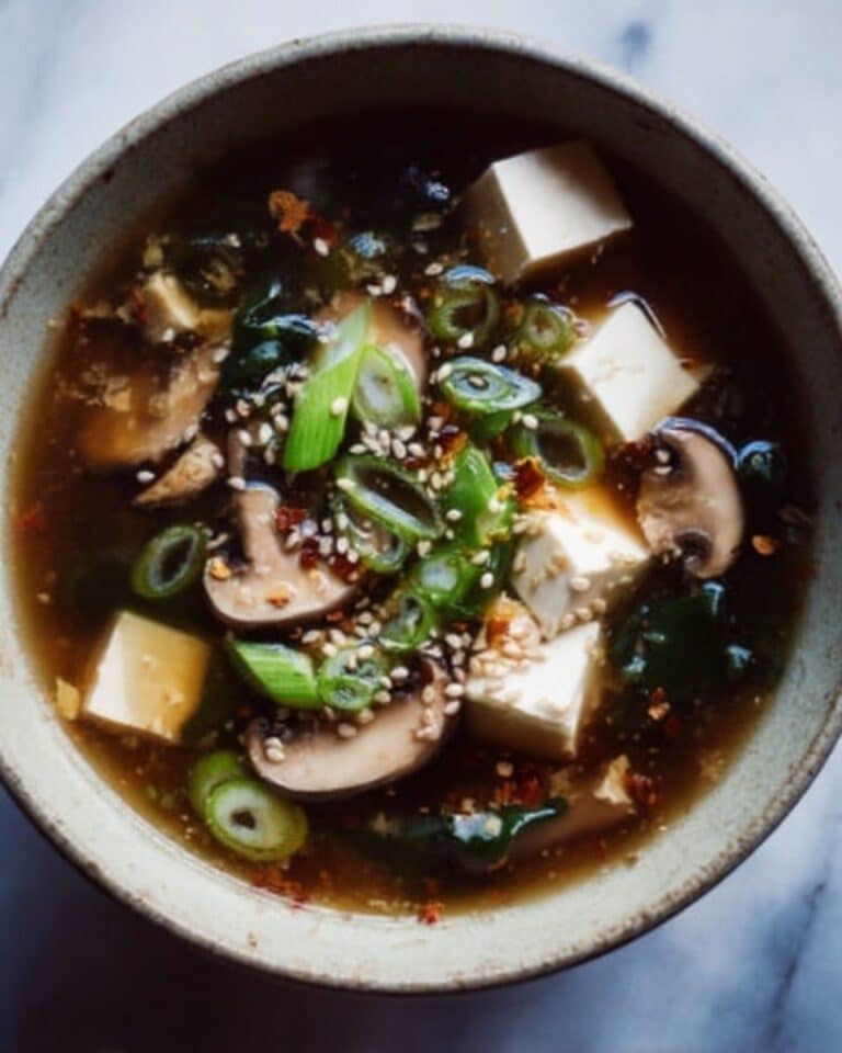 Creamy Miso Soup with Tofu and Greens Recipe