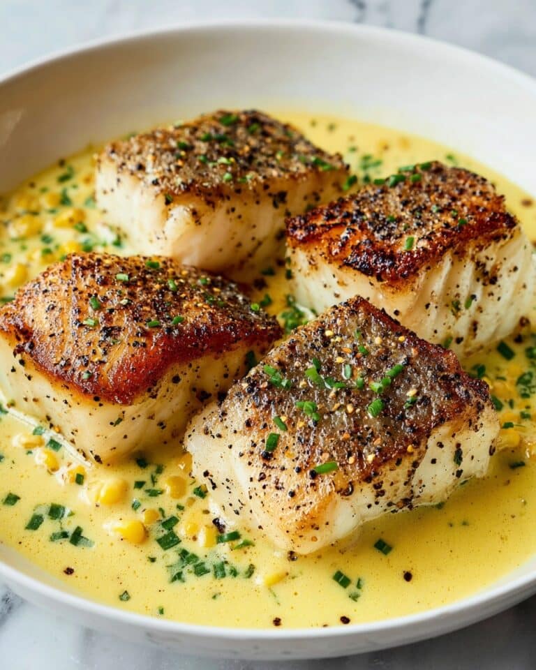 Baked Cod in Coconut Lemon Cream Sauce Recipe
