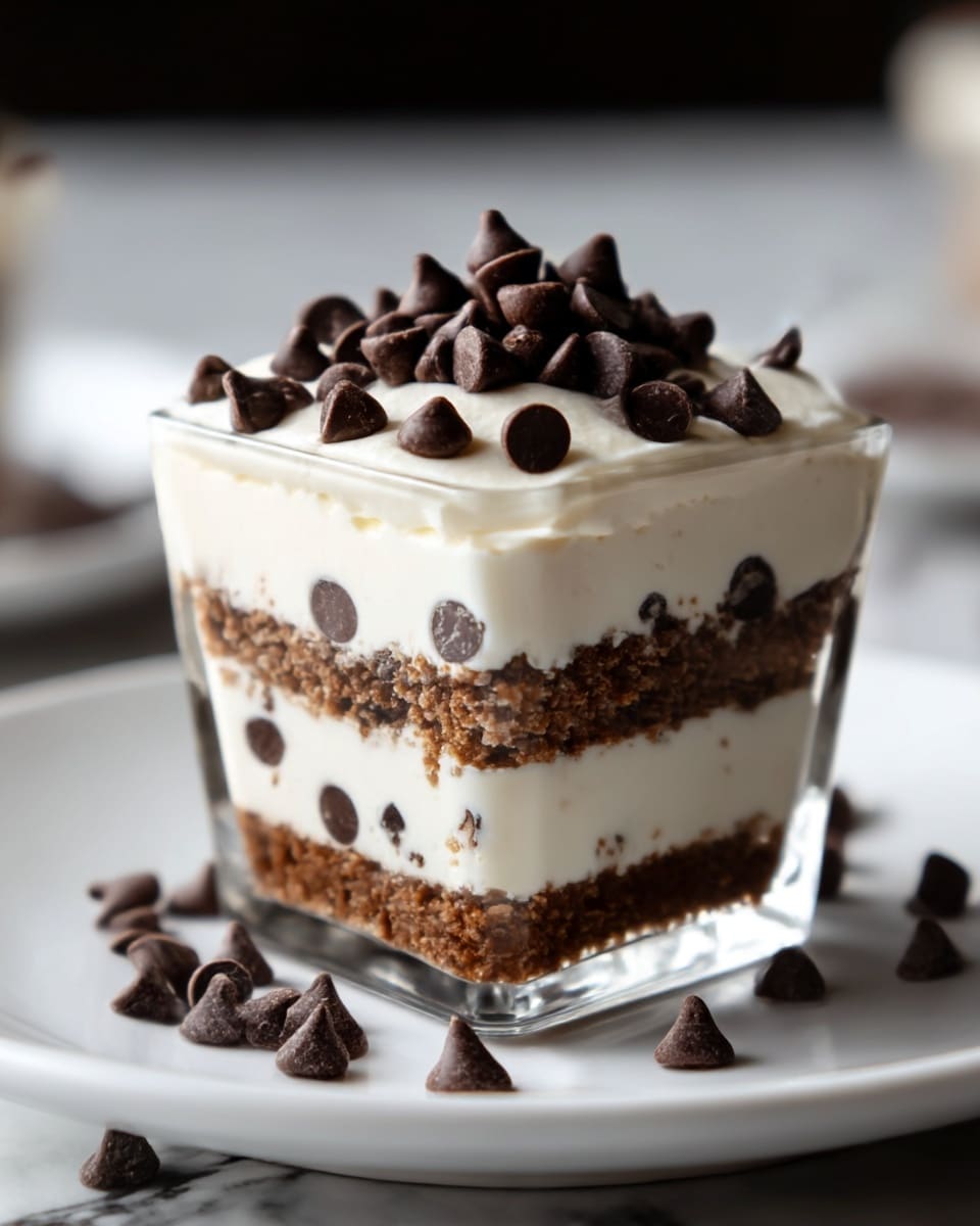 Chocolate Chip Cookie Layered Pudding Dessert Recipe - Recipe Image
